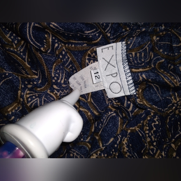 Expo wide leg pants elastic waist size 12 - Picture 8 of 9